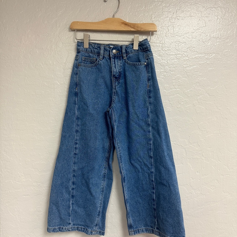 $19 ADD ON cotton on kids wide leg jeans 5Y‎ Zara Levi's Janie and Jack Baby Gap